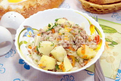 Картофель с фаршем