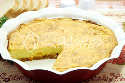 Запеканка с фаршем и картофелем в духовке