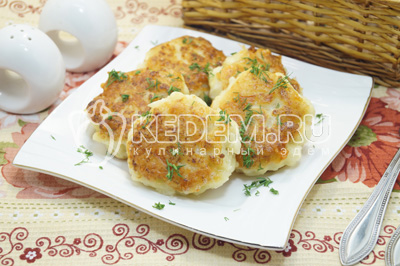 Котлеты из цветной капусты с сыром