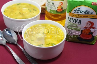 Суп с галушками