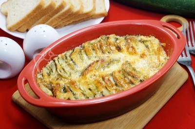 Кабачки с картофелем запеченные в духовке