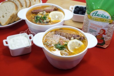 Солянка с перловкой