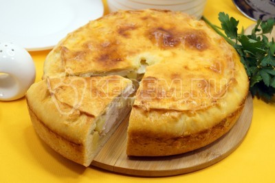 Курник с курицей и картошкой