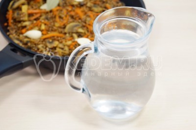 Влить 500 миллилитров воды.