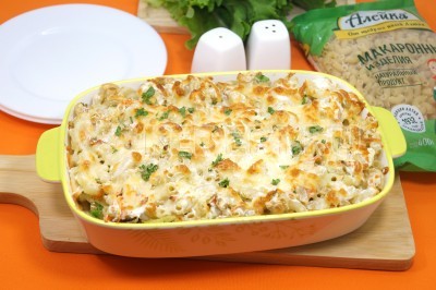 Запеканка из кабачков с макаронами