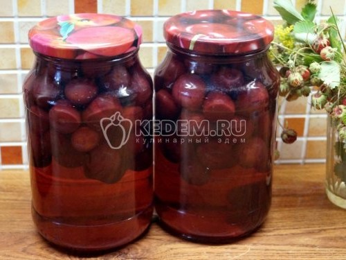 Компот из черешни на зиму - рецепт