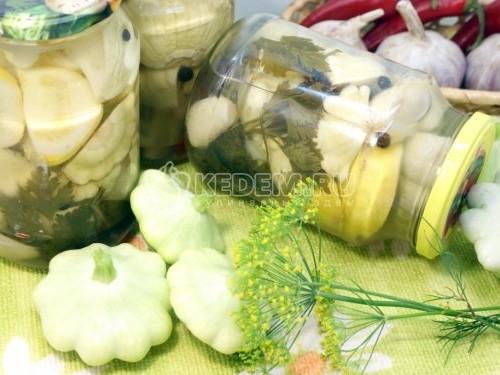 Маринованные патиссоны - рецепт