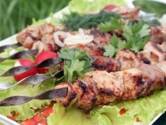 Шашлык с киви