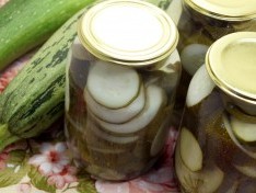 Маринованные кабачки на зиму кружочками