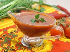 Постный соус из томатной пасты
