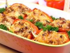 Запеченные фаршированные перцы