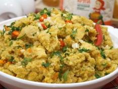 Плов с курицей и ячневой крупой
