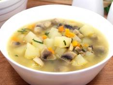 Суп с шампиньонами и картофелем