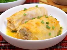 Голубцы с пшеном и фаршем