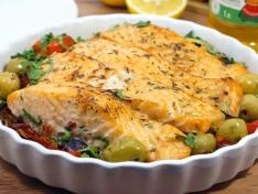 Запеченное рыбное филе в духовке