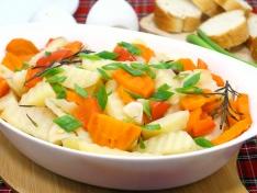 Овощи запеченные с постным маслом в духовке