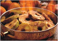 Фламбированные яблоки
