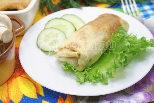 Блинчики фаршированные фаршем