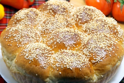 Булочки с кунжутом
