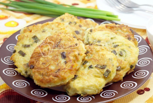 Драники картофельные с зелёным луком