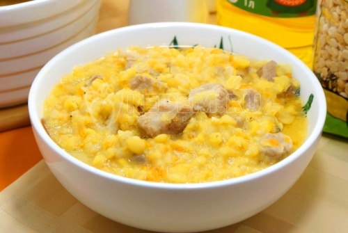 Гороховая каша с мясом