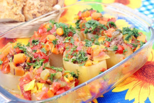 Кабачки фаршированные мясным фаршем