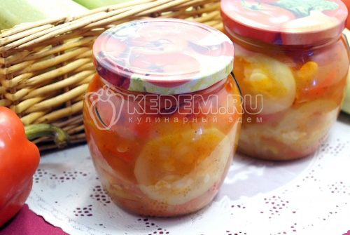 Кабачки кружочками на зиму