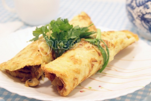 Картофельные рулеты с грибами