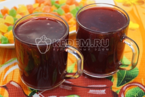 Кисель из черной смородины