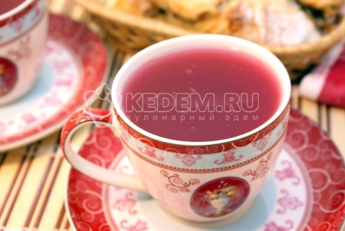 Кисель из замороженной вишни