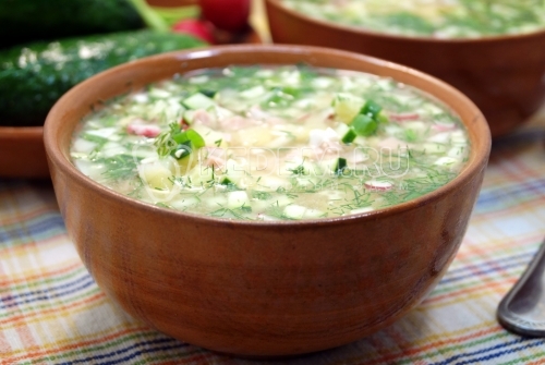Классическая окрошка на квасе