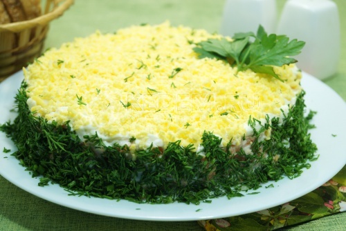Классический салат Мимоза