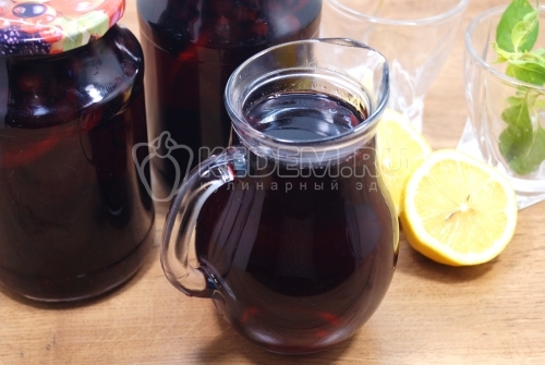 Компот из ирги с лимоном на зиму