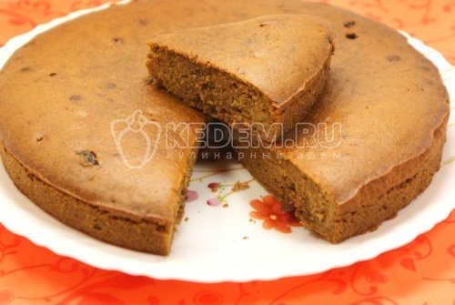 Коврижка медовая с изюмом