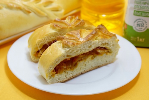 Кулебяка с капустой