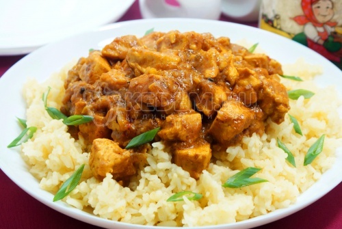 Курица карри с рисом