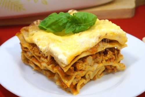 Лазанья с куриным фаршем