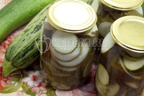 Маринованные кабачки на зиму кружочками