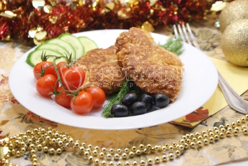 Отбивные из курицы в панировке