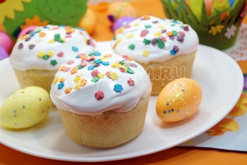 Маленькие пасхальные куличи