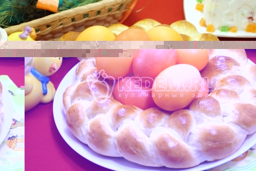 Пасхальный венок для яиц