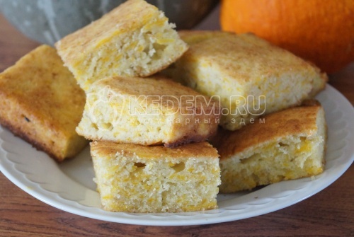 Пирог с тыквой и яблоками