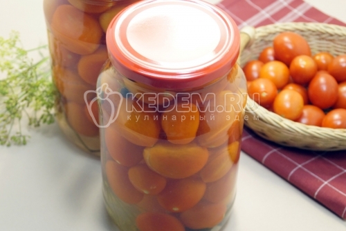 Маринованные помидоры черри на зиму