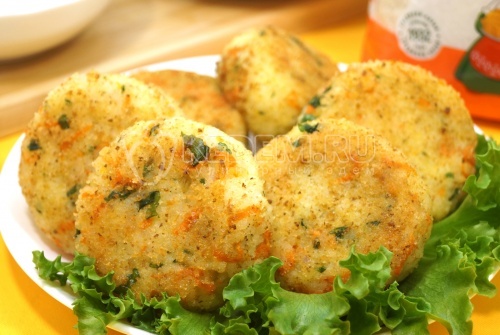 Рисовые котлеты с овощами