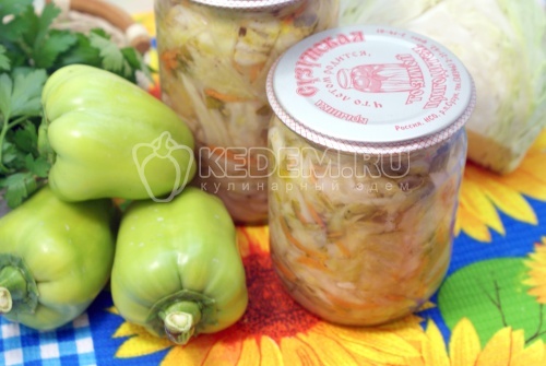 Салат с капустой на зиму