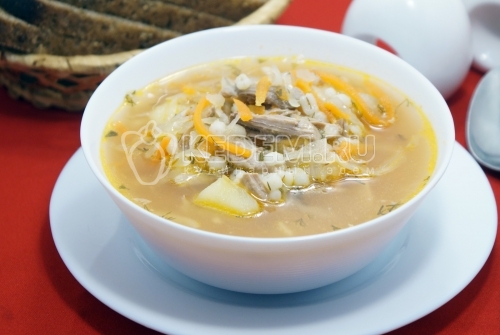Щи из квашеной капусты с перловкой