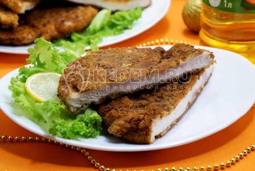 Шницель по-венски из курицы