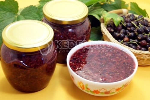 Смородина крученая с сахаром на зиму