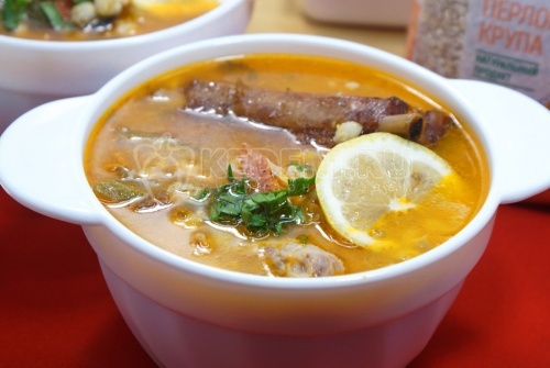 Солянка с перловкой