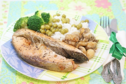 Сёмга с превкусным гарниром